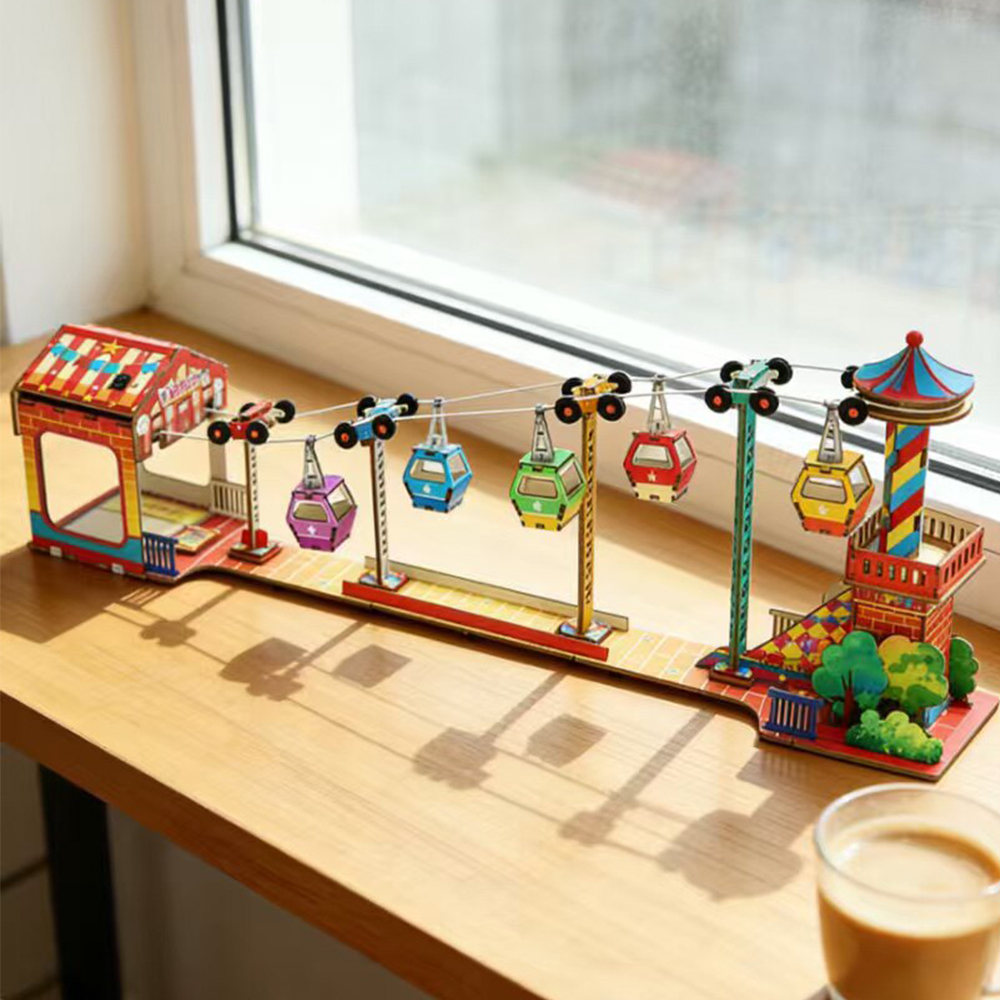 Kids Doctor Education - 관광 케이블카 모델 어린이 과학 장난감