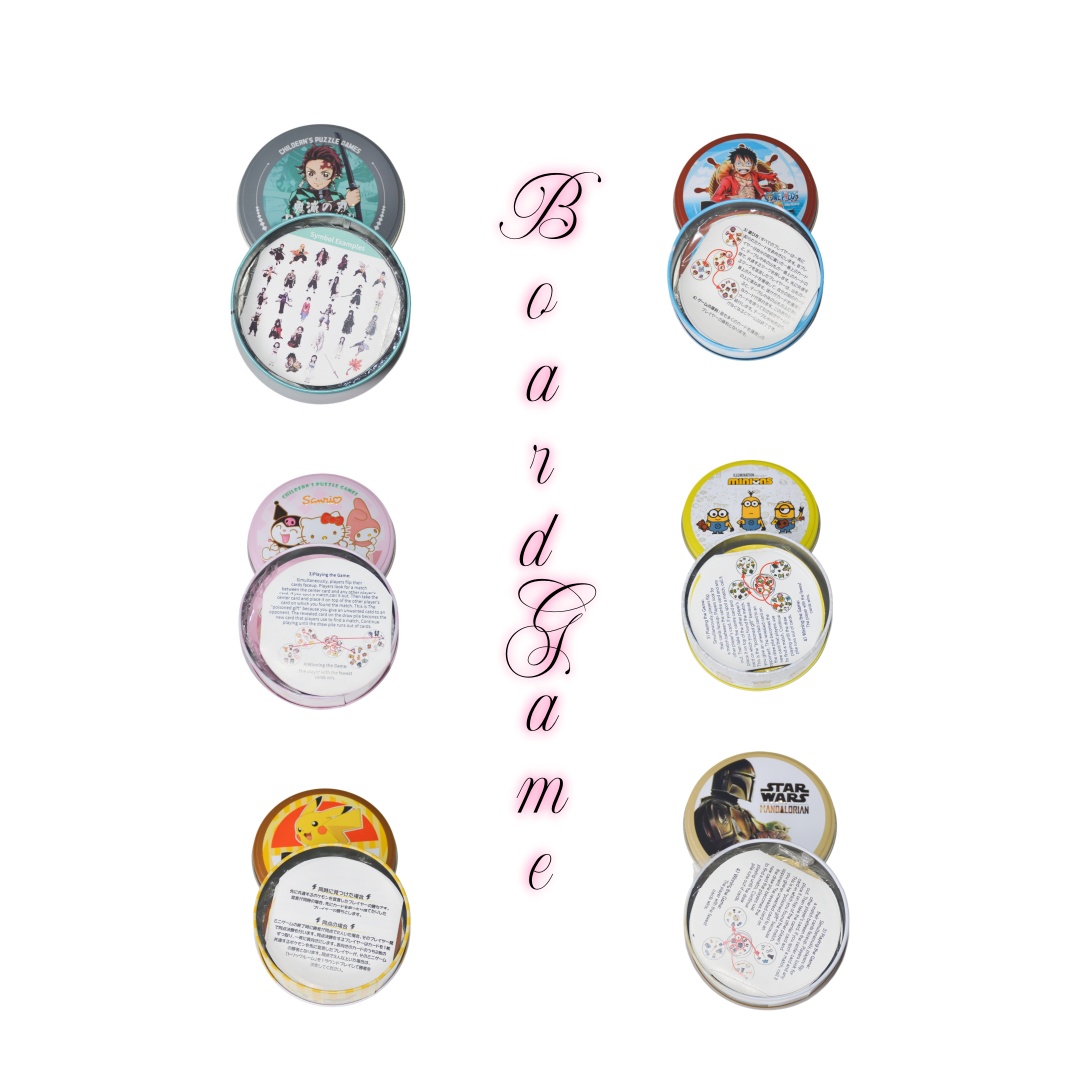 Kids Education Gift - 클래식 매칭 보드 게임, 틴케이스에 담긴