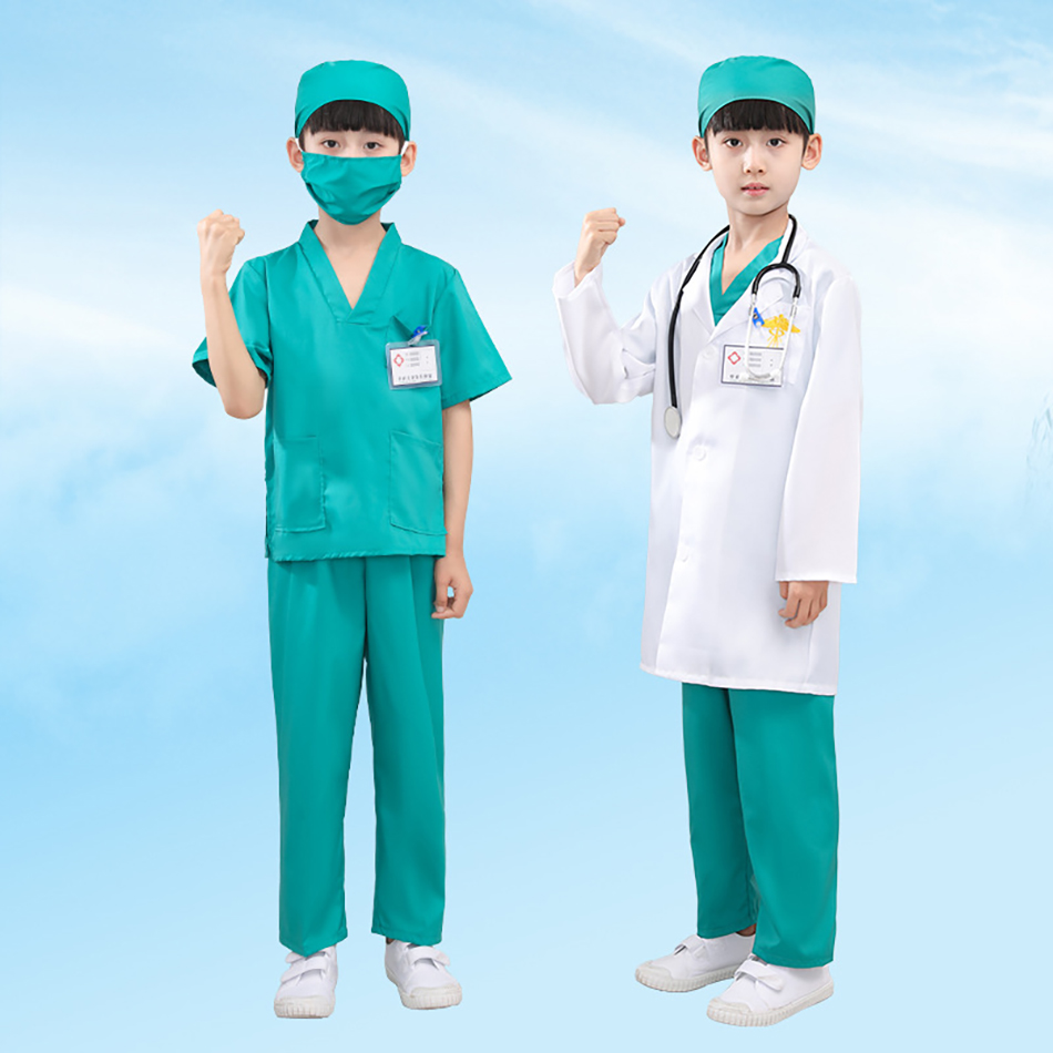 남녀 공용 편안한 화이트 의료 유니폼, 어린이 실험실  - Kids Doctor Education 리뷰 및 가격