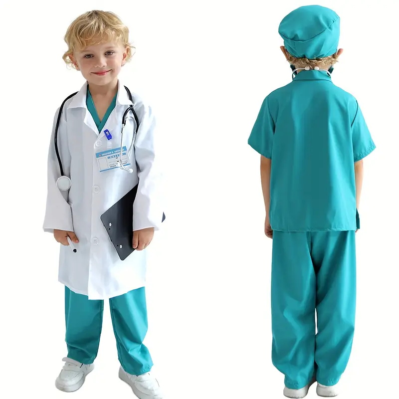 키즈 탑 + 바지 + 코트 + 액세서리 어린이를위한 실 - Kids Doctor Education 리뷰 및 가격