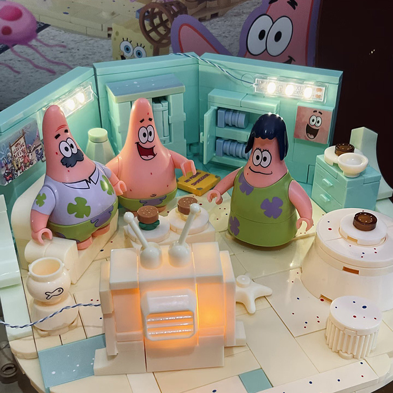 스폰지밥 패트릭 스타 록 하우스 블록 세트 창의적인 D - Kids Education Gift 리뷰 및 가격