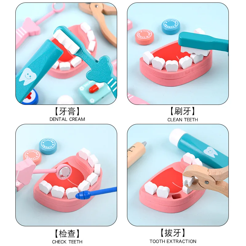 나무 소재의 의사 놀이 세트, 어린이 교육용 장난감,  - Kids Doctor Education 리뷰 및 가격