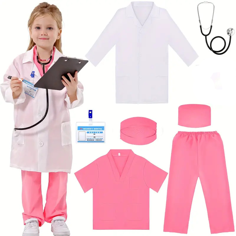 7PCS 어린이 의사 간호사 코스프레 복장 소년 소녀  - Kids Doctor Education 리뷰 및 가격