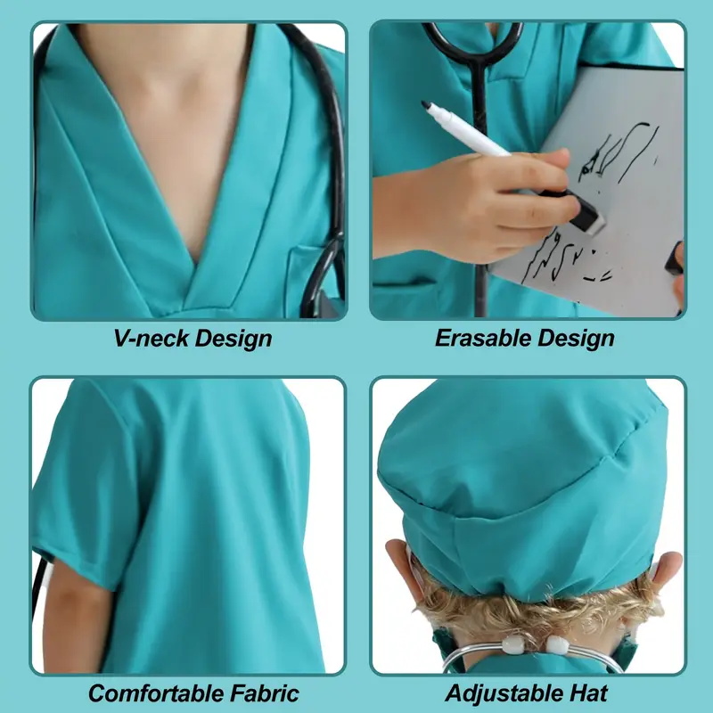 7PCS 어린이 의사 간호사 코스프레 복장 소년 소녀  - Kids Doctor Education 리뷰 및 가격
