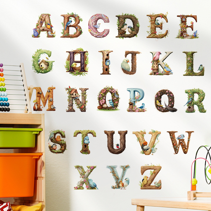 귀여운 알파벳 비닐 벽 데칼, ABC 글자 벽 스티커, - Abc Kids Early Education 리뷰 및 가격