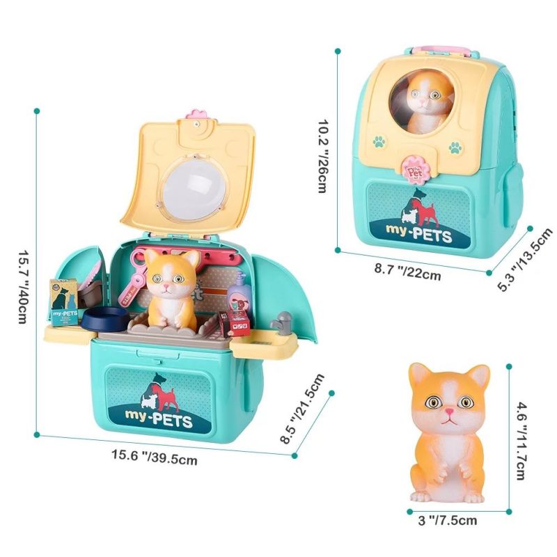 애완 동물 관리 놀이 세트 배낭 의사 세트와 개 손질  - Kids Doctor Education 리뷰 및 가격