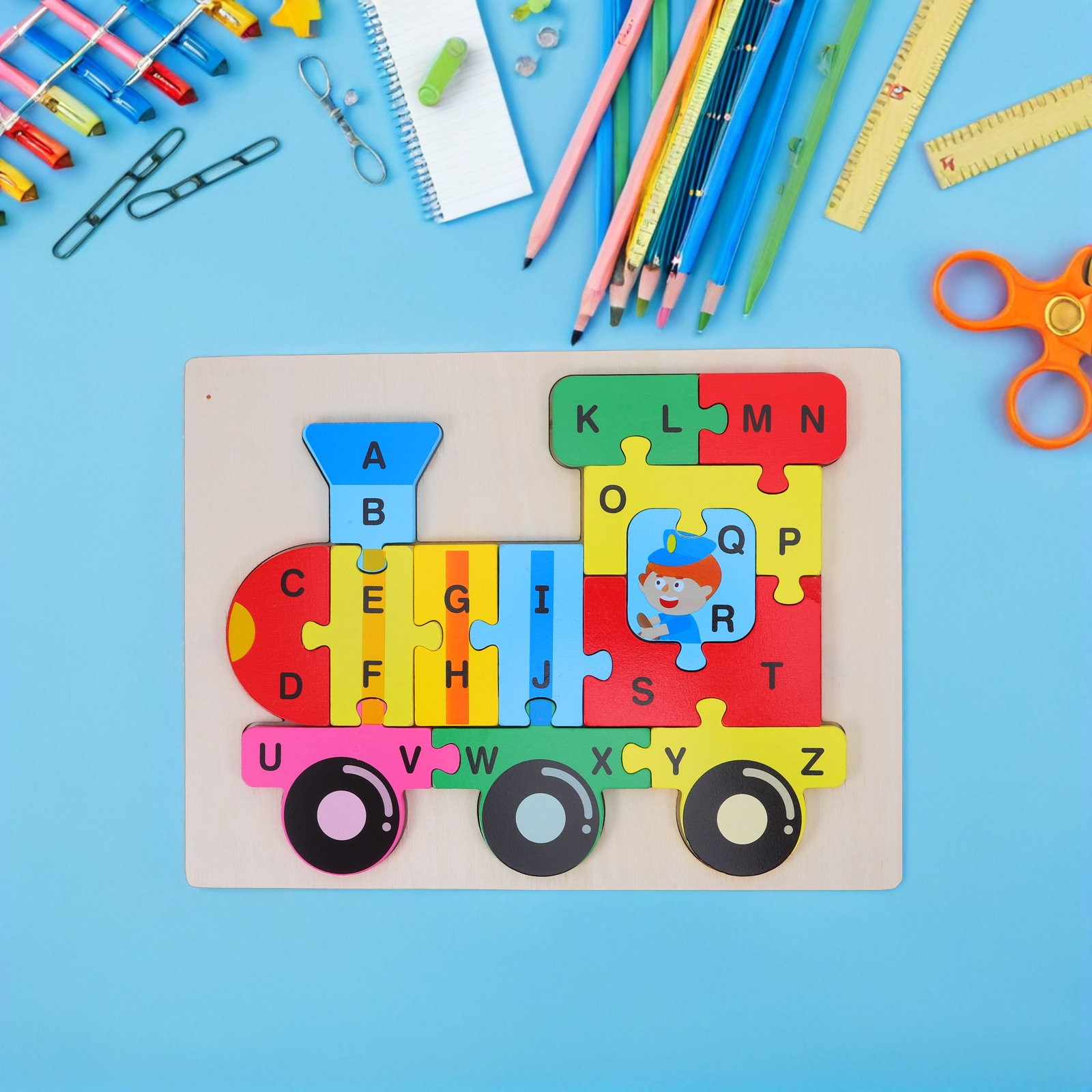 1세트 나무 ABC 기차 퍼즐 알파벳 학습 도구 (3- - Abc Kids Early Education 리뷰 및 가격