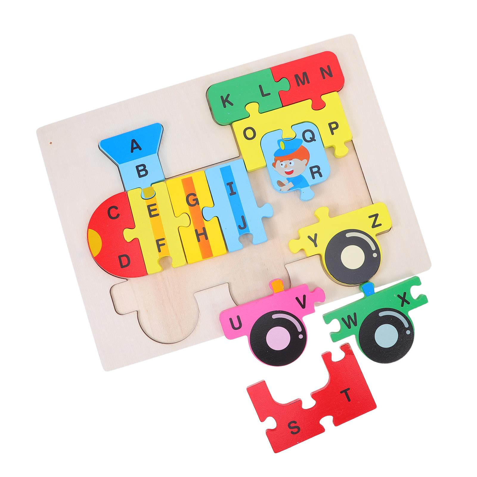 1세트 나무 ABC 기차 퍼즐 알파벳 학습 도구 (3- - Abc Kids Early Education 리뷰 및 가격