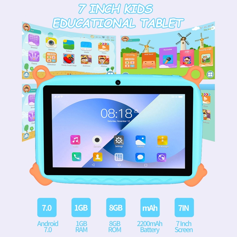 7인치 디스플레이를 갖춘 어린이용 태블릿 PC, 보호  - Kids Education Tablet 리뷰 및 가격